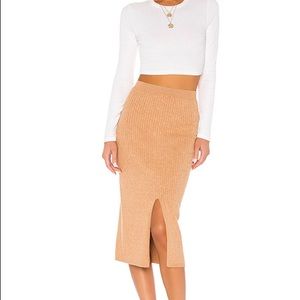 Free People Ribbed Skirt